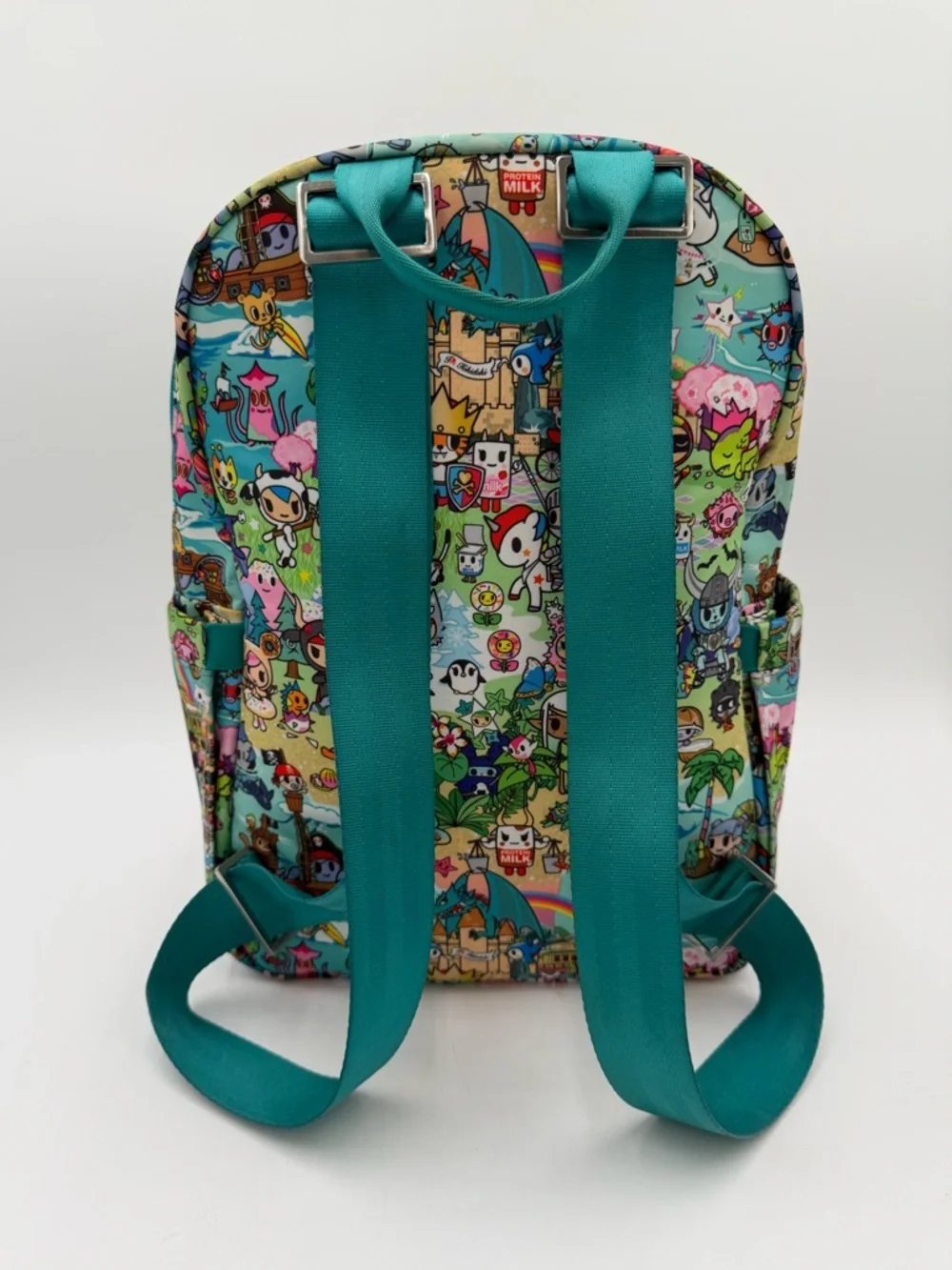 JuJuBe x tokidoki Fantasy Paradise Mini Be Backpack HTF Teal Lining EUC
